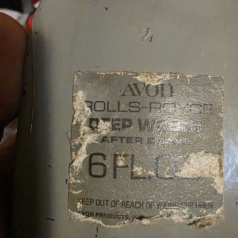 Avon Rolls-Royce Deep Woods After Shave